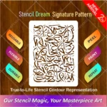 Arabic Calligraphy Art Painting Flexible Stencil for painting Islamic wall art