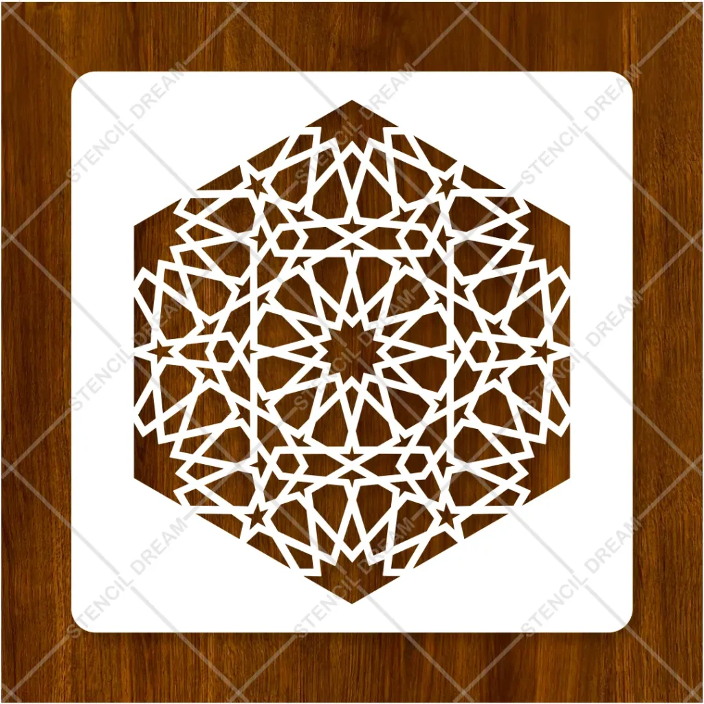 Flexible and durable plastic Geometric Pattern Floor Painting Flexible Stencil