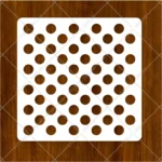 Flexible and durable plastic Polka Dot Flexible Wall Stencil