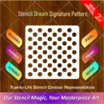 Polka Dot Flexible Wall Stencil for painting modern wall patterns
