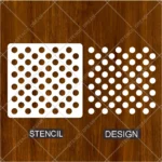 Stencil Dream Polka Dot Flexible Wall Stencil for canvas craft art