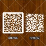 Stencil Dream Stone Wall Pattern Painting Flexible Stencil for canvas wall art