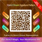 Stone Wall Pattern Painting Flexible Stencil for painting rustic brick walls